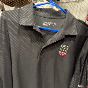 Nike UGA Georgia Bulldogs Golf Black Polo Shirt